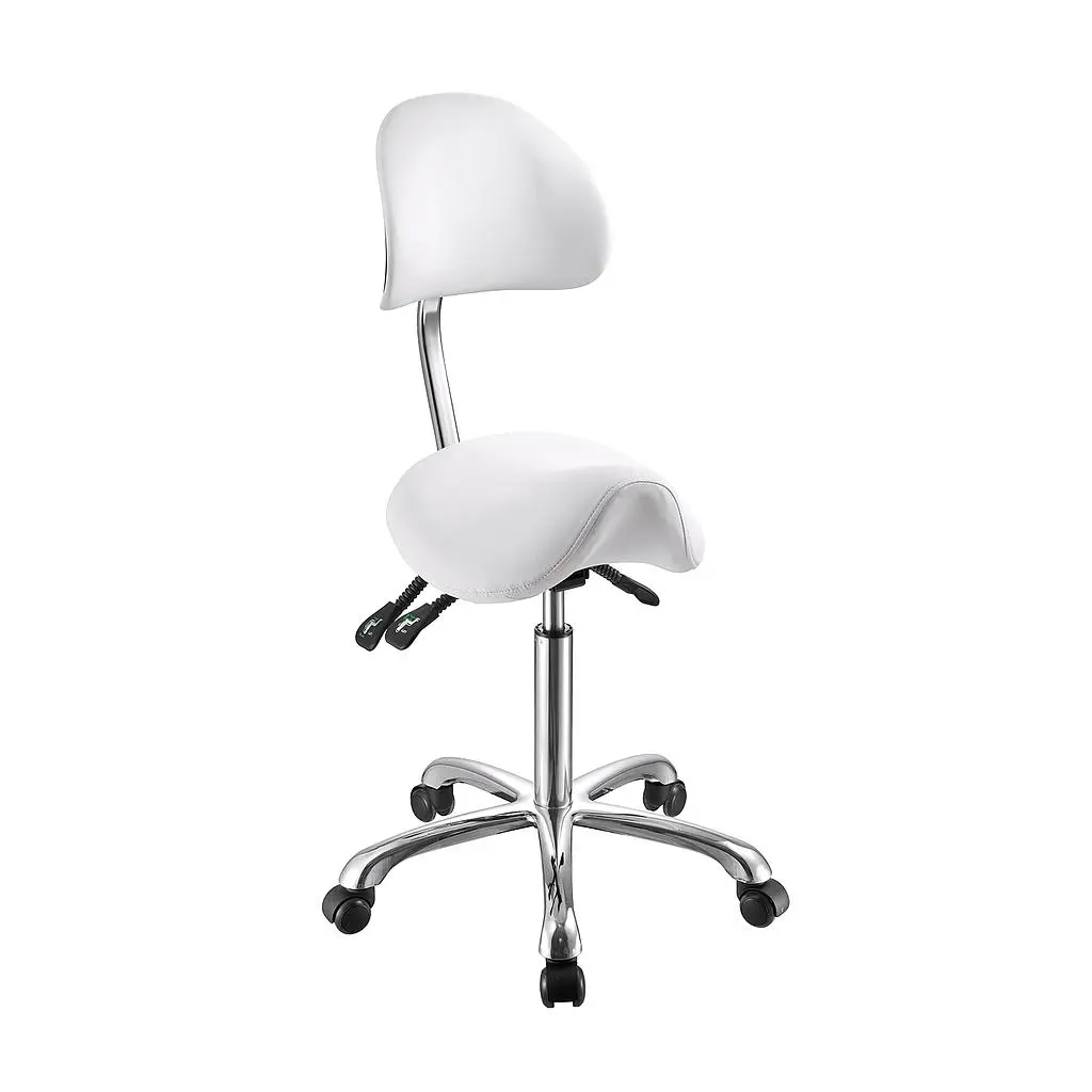 Taburete silla montar con respaldo Mod. NOBLE Weelko