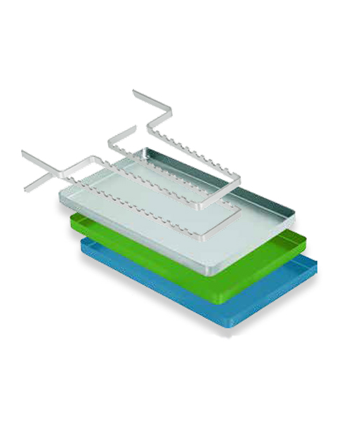 Bandeja aluminio anódico esterilizables