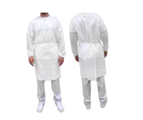 Bata no estéril blanca 1u.