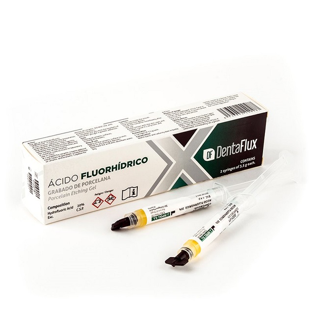 Ácido fluorhídrico gel 10% 2x3ml Dentaflux