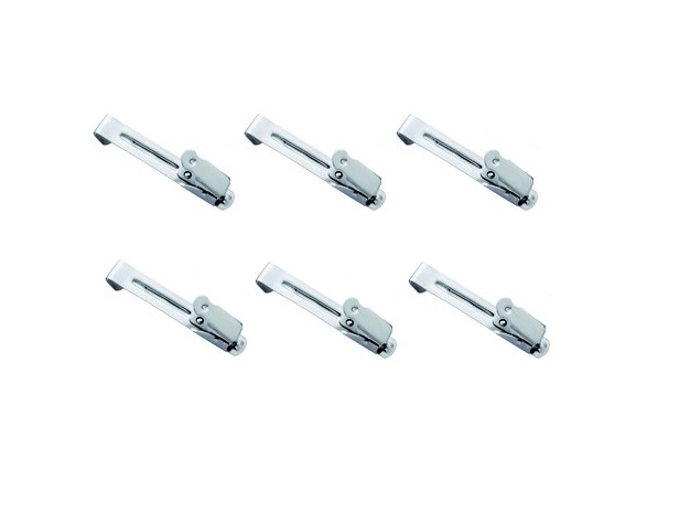 Pinzas portaplacas largas 6u.