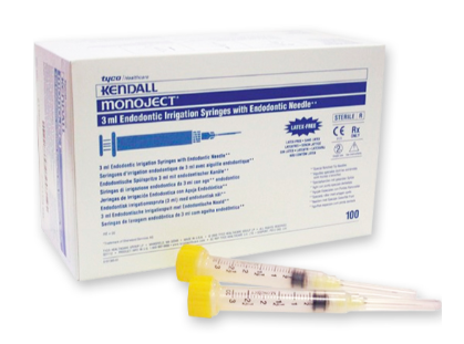 Jeringa Monoject Endodoncia 3ml aguja 27G 100u