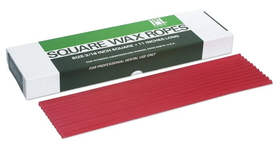 Square Wax Ropes para rebase 44 barras rojas Hygenic