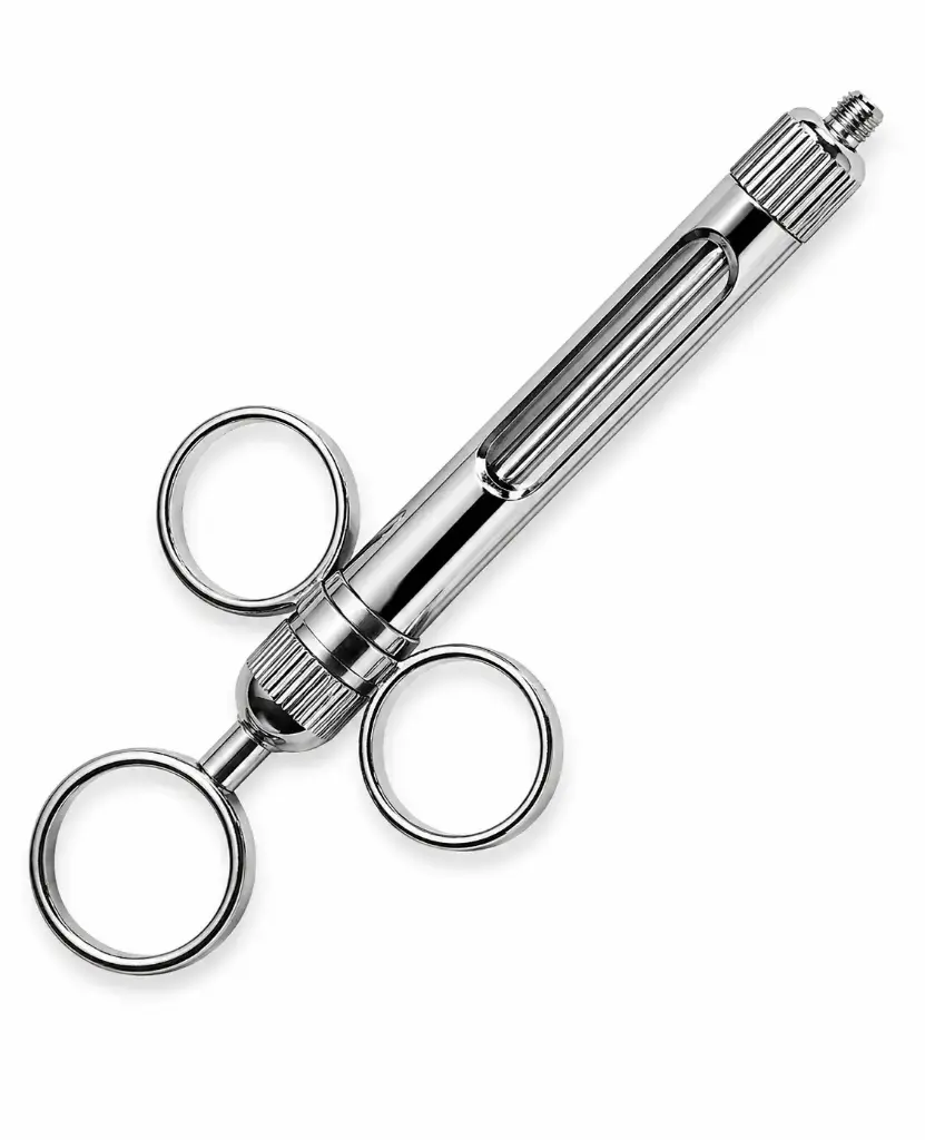Jeringa 3 anillos aspiración con arpón