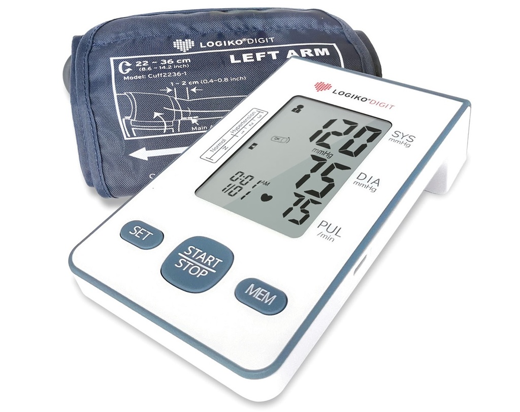 Tensiómetro digital para brazo con Brazalete 22-36 cm DM590