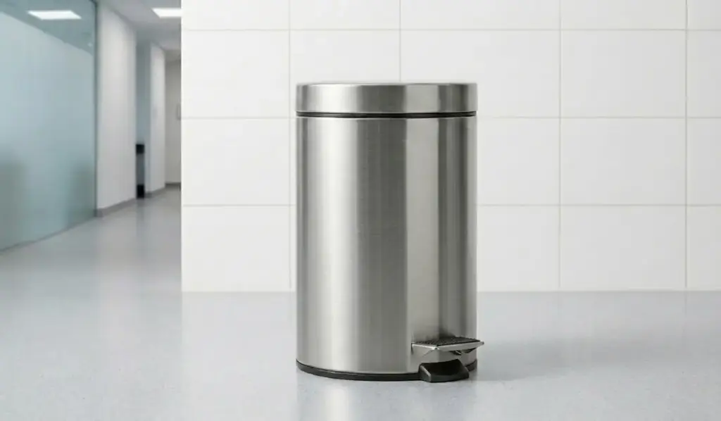 Cubo residuos pedal 12 litros Acero inoxidable