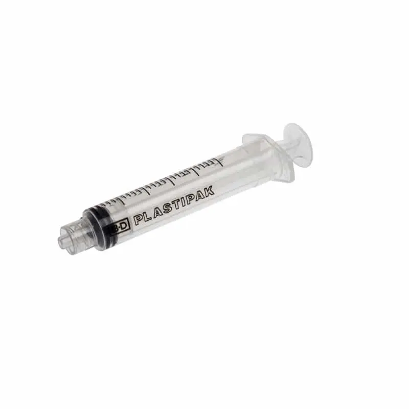 Jeringas 3 cuerpos BD Plastipak 5cc Luer lock 125u
