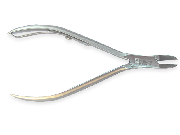 Alicate corta uñas plano punta fina 11,5cm - 12mm corte Aesculap