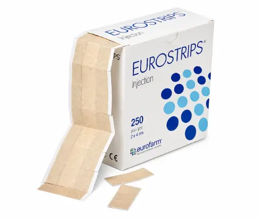 [010556] Tiritas adhesivas EUROSTRIPS 4x2cm 250pz.