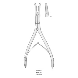 [040083] Pinza Gubia  doble bisagra Recta