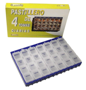 [0109061] Pastillero semanal módulos diarios extraíbles (Braille)