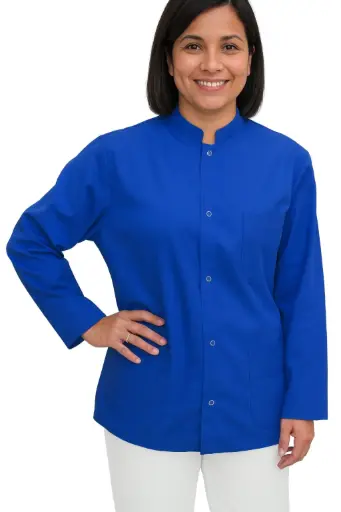 [13842] Camisa abotonada manga larga Marino