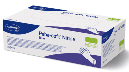 Guantes Nitrilo azul Peha Soft 150u