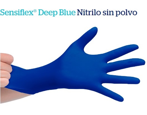[14342] Guantes de nitrilo azul Sensiflex Deep Blue 100u Bimedica