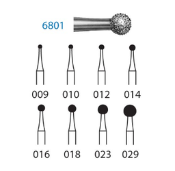 Fresa diamante turbina Fig.6801314 - Komet 5u