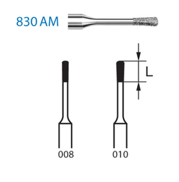 Fresa diamante turbina Fig.830AM314 - Komet 5u