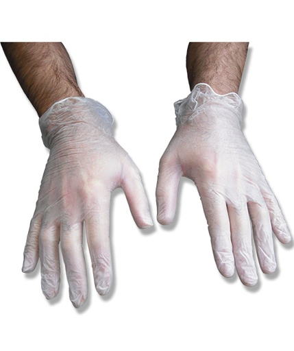 [1541] Guantes de vinilo sin polvo ECO 100u