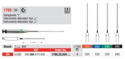 Léntulos Endodoncia con espiral de seguridad 25mm 4u Edenta