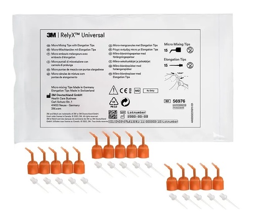 [15789] RelyX Universal  15 micropuntas mezcla + 15 cánula elongación