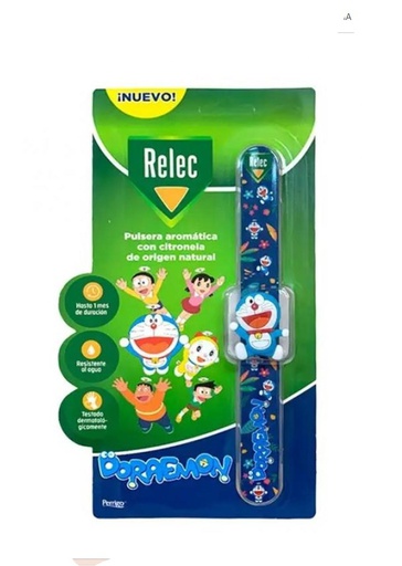 [N04143] RELEC PULSERA INFANTIL DORAEMON REPELENTE  MOSQUITOS