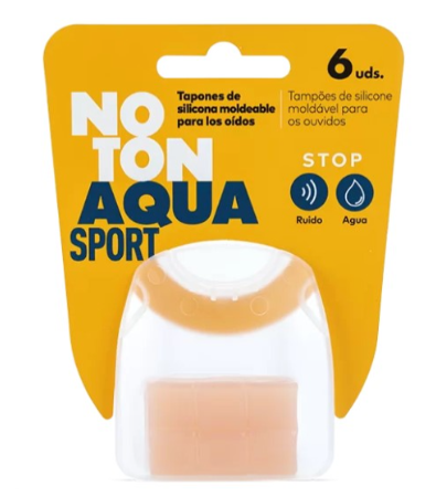 [N04163] TAPÓN OÍDOS SILICONA NOTON AQUA SPORT 6U