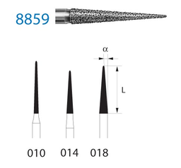 Fresa diamante turbina Fig.8859314 - Komet 5u