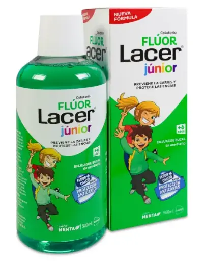 [N04908] Lacer colutorio Flúor 0'05 menta 500 ml