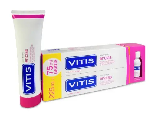 [N06408] Vitis Encias pasta duplo 2x150 ml + 30 ml colutorio