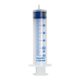 [4616502F] Jeringa 3 cuerpos Omnifix 50/60ml Luer Sin Latex 100u Braun