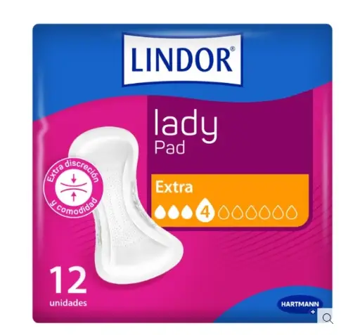 [1670520] Compresas LINDOR Lady Extra 4 gotas Bolsa 12u