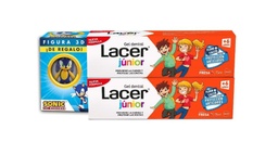 [N06732] Lacer duplo Junior gel Dental 2x75 ml fresa