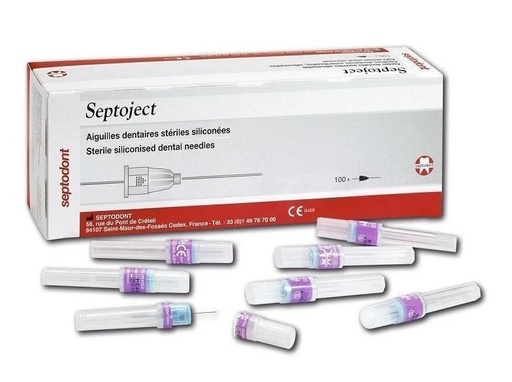 [17184] AGUJAS SEPTOJECT Agujas 100 unidades. Estériles