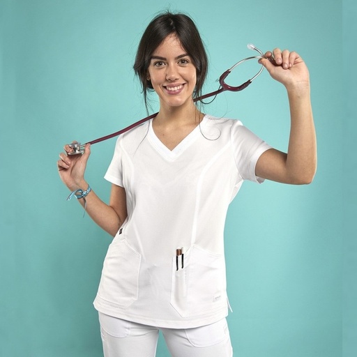 [17212] Casaca Mujer Energy Color Blanco Impulso