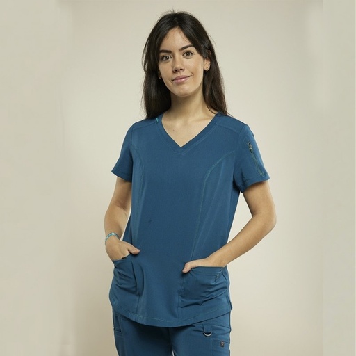 [17254] Casaca Mujer Loving Silvercare Color Azul Caribe Impulso