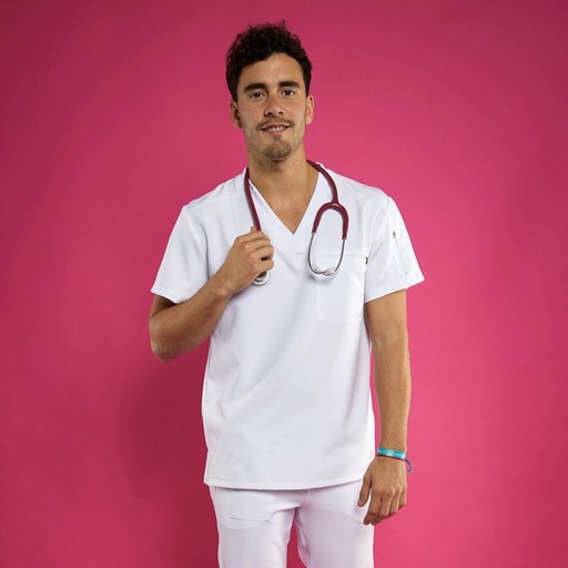 [17282] Casaca Hombre Vibrant Silvercare Color Blanco Impulso