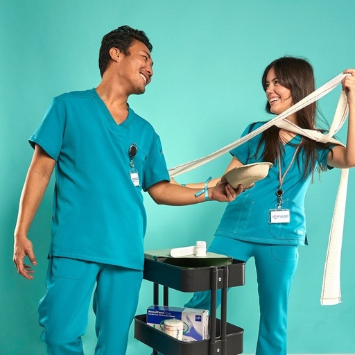 [17297] Casaca Hombre Vibrant Silvercare Color Agua Marina Impulso