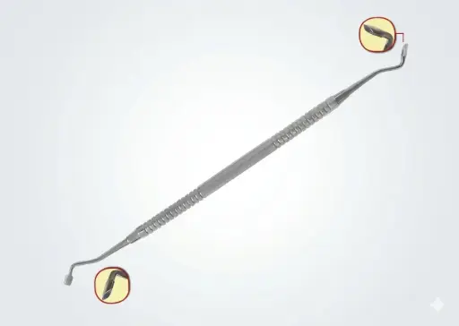 [O3009] Atacador amalgama doble punta lisa