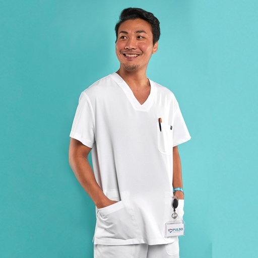 [17316] Casaca Hombre Cardio Color Blanco Impulso