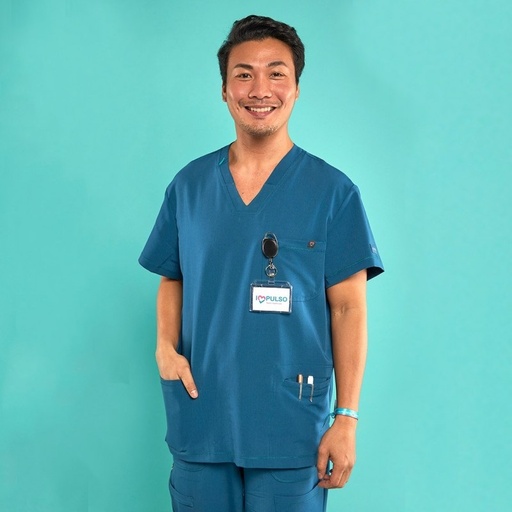 [17318] Casaca Hombre Cardio Color Azul Caribe Impulso