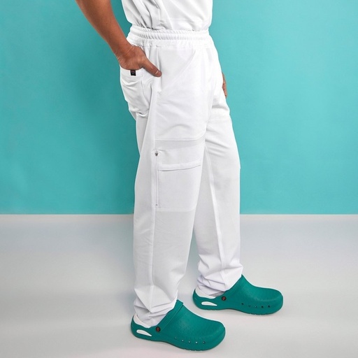 [17335] Pantalón Hombre Anatomy Color Blanco Impulso