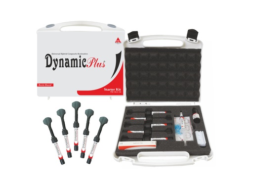 [PRD.100.01.100] Dynamic Plus Starter Kit Composite Microhíbrido Universal Fotopolimerizable 5 x 4g jer President Dental