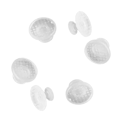 [N08501] Botón lingual redondo cerámico 10u Proser