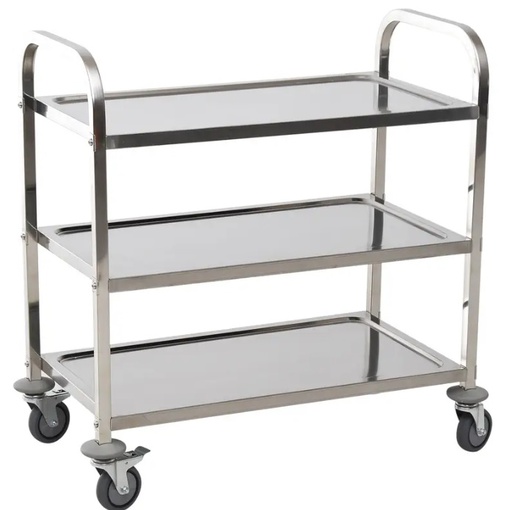 [N08892] Carro multiusos acero inoxidable 3 bandejas 95x50x95cm