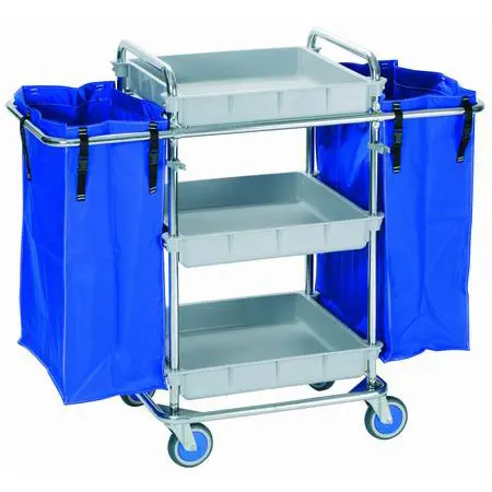 Carro Ropa Limpia 3 Bandejas 119x56x106cm 