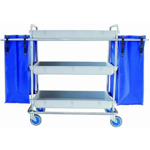 Carro Ropa Limpia 3 Bandejas 147x56x106cm