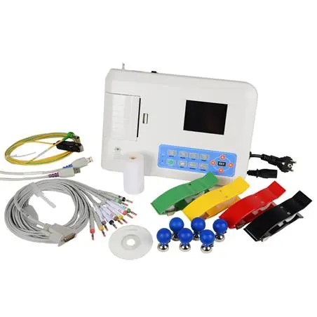 [N09599] Electrocardiógrafo 3 canales pantalla LCD a color CONTEC