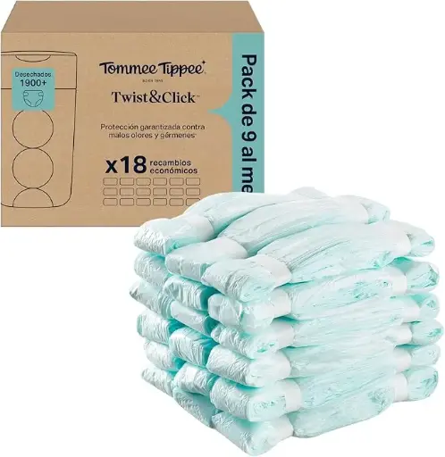 [N09731] Bolsas de recambios para cartucho contenedor de pañales SANGENIC 18 láminas x 10,5m