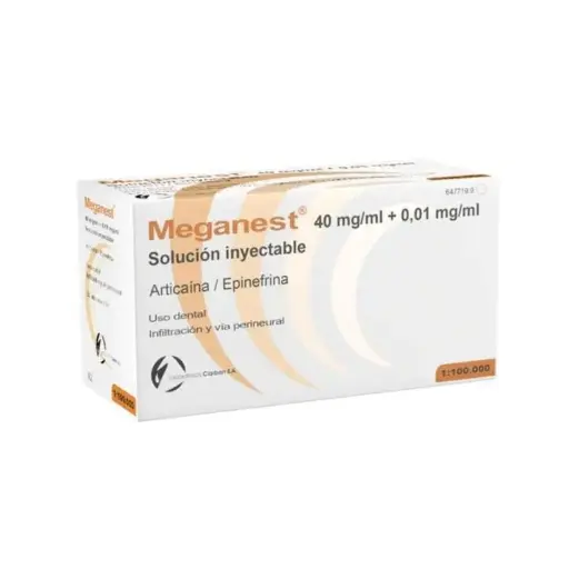 [01-008] Anestesia Meganest 1:100.000 50u. Amarilla Clarben
