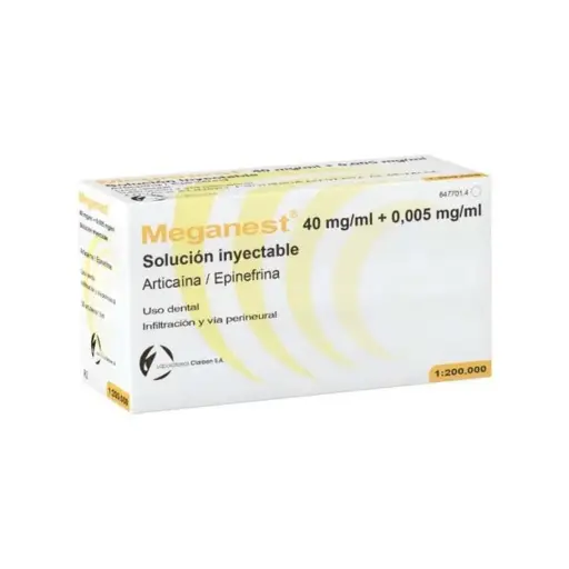 [01-009] Anestesia Meganest 1:200.000 50u. Amarilla Clarben