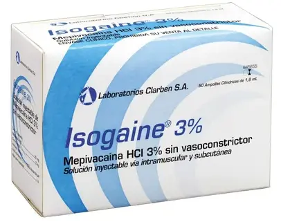 [01-004] Anestesia Isogaine 3% 50u. Azul Clarben